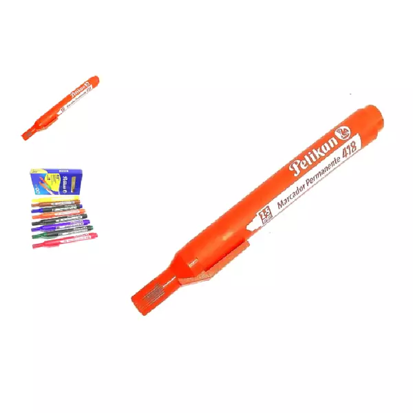 Marcador Permanente Naranja 418 Pelikan Und