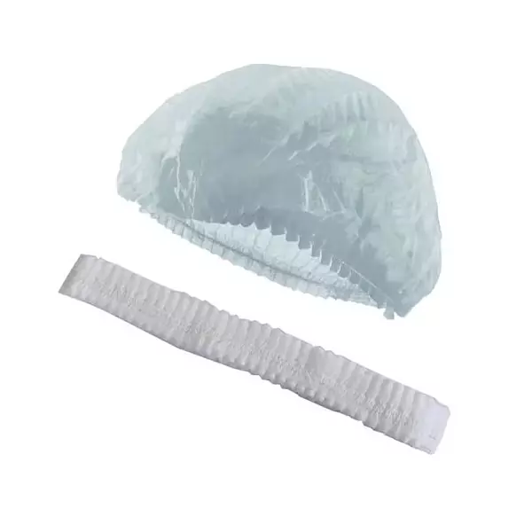 Gorro Desechable Tipo Oruga Blanco 21" 100 Und