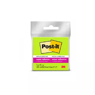 Notas Autoadhesivas Post-It 654 Verde 76x76mm 45 Hojas