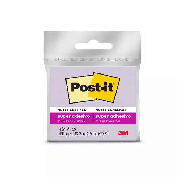 Notas Autoadhesivas Post-It 654 Morado (76x76) Mm 45 Hojas