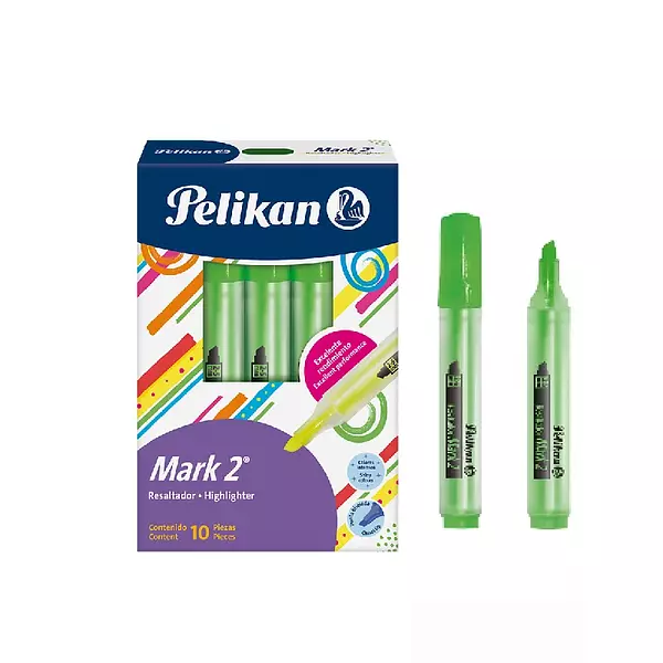 Resaltador Mark 2 Verde Pelikan Und