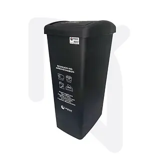 Papelera Vaiven 55 Litros Colplast Negra