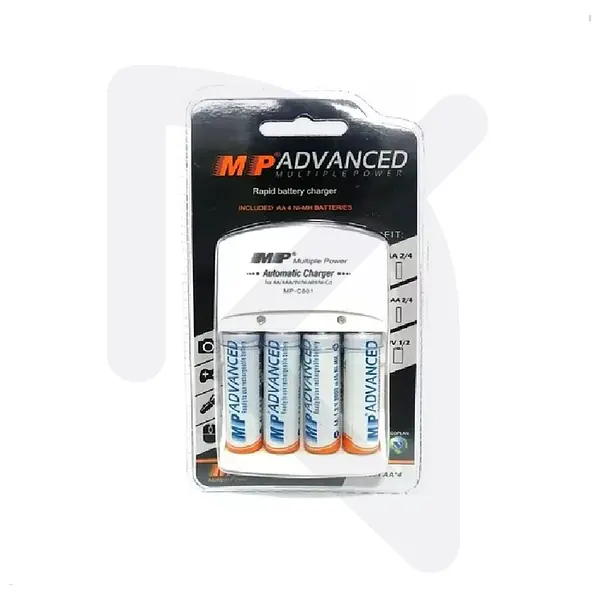 Cargador Bateria Recargable (Aa) (Aaa) Mp C - 801 Und