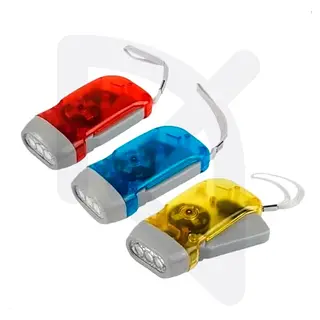 Linterna Manual Con Dynamo Recargable (No Necesita Pilas)