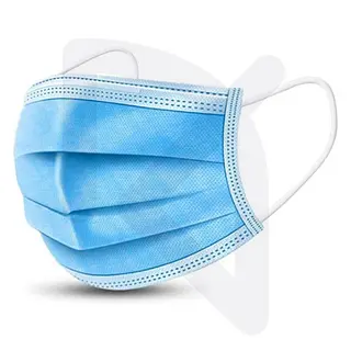 Tapabocas Elástico Desechable 3 Capas Individual Con Banda Caja X 50 Und