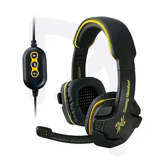 Diadema Omega Hs9021 Amarilla Con Microfono Und