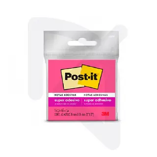 Notas Autoadhesivas Post-It 654 Rosado 76x76mm 45 Hojas