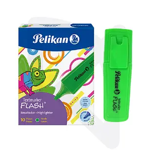 Resaltador Flash Verde Pelikan Und
