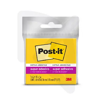 Notas Autoadhesivas Post-It 654 Amarillo 76x76mm 45 Hojas