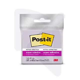 Notas Autoadhesivas Post-It 654 Morado 76x76mm 45 Hojas
