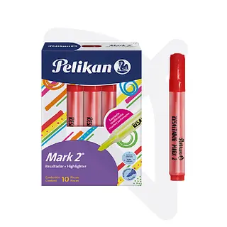 Resaltador Mark 2 Rojo Pelikan Und