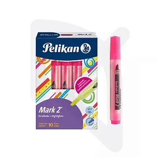 Resaltador Mark 2 Rosado Pelikan Und