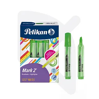 Resaltador Mark 2 Verde Pelikan Und