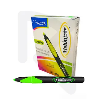 Resaltador Vision Junior Verde Azor Und