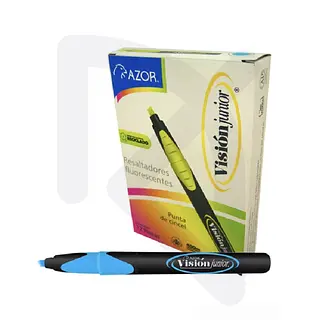 Resaltador Vision Junior Azul Azor Und