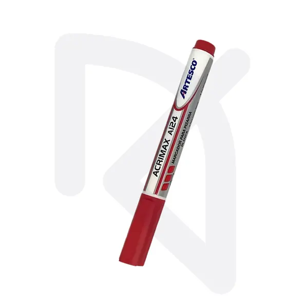 Marcador Borrable Rojo Acrimax A124 Artesco Unidad