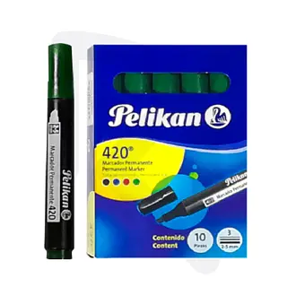 Marcador Permanente Verde 420 Pelikan Und