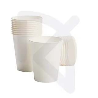 Vaso Blanco De Cartón 7oz X 50 Und