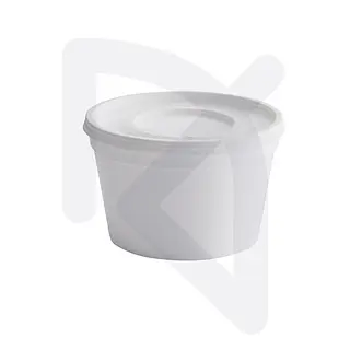 Contenedor Espumado Tapa Plastica Rigida Blanco 16 Oz X 20 Und