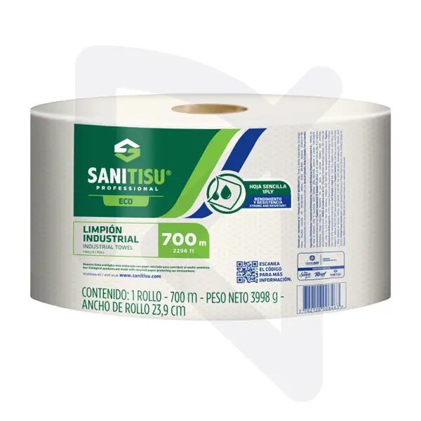 Rollo Limpión Natural Industrial Sanitisu X 700m