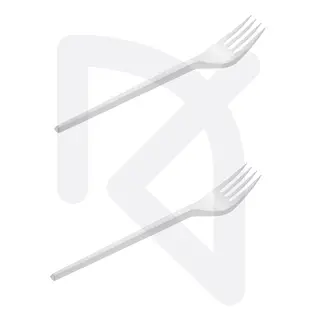 Tenedor Desechable Plástica Desechable Paquete X 100 