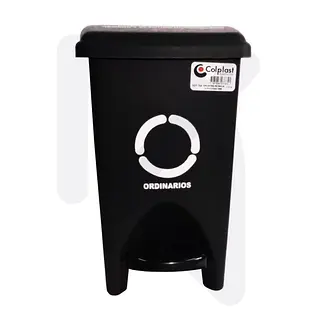 Papelera Pedal 10 Litro  Colplast Negra
