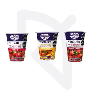 Yogurt Alpina Original Con Trozos De Fruta X 150g