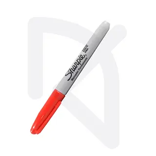 Marcador Permanente Punta Fina Sharpie Rojo Und