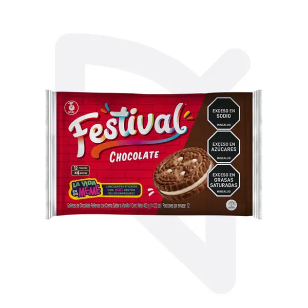 Galleta Festival de Chocolate Paquete X 12 * 4