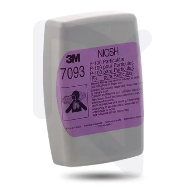 Filtro Para Particulas P100 de Alta Eficiencia 7093B Und