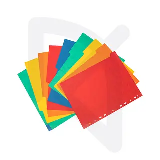 Separador Plástico Tamaño Carta X 5 Und