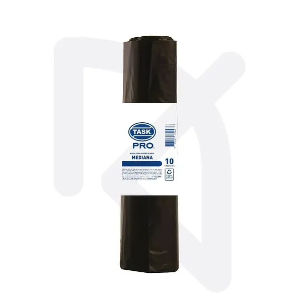 Rollo Bolsa Negra Caneca Task Pro 60*70cm X 10 Und