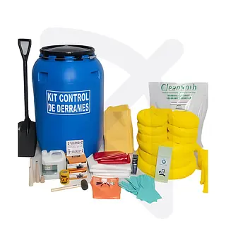Kit Básico Control de Derrames Universal X 15 Galones
