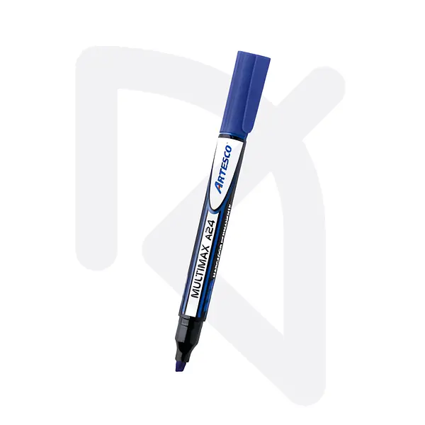 Marcador Permanente Artesco A24 Multimax Azul