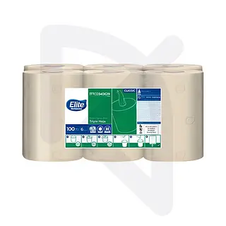 Toalla Elite Center Flow TH Natural 100m x 6 Und