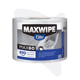 Maxwipe Max60 Bobina x 890 Paños Reutilizable Ref. 615001 262,6 M
