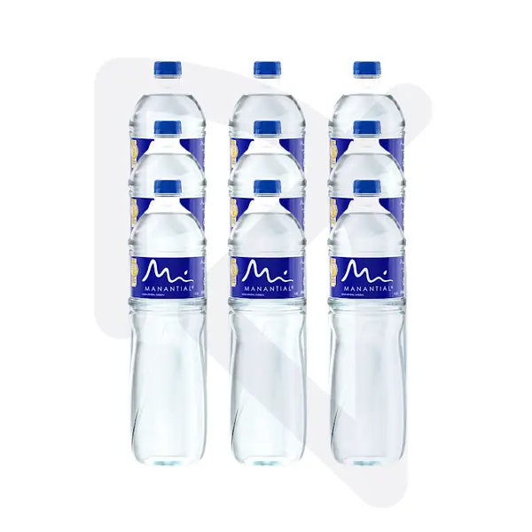 Agua Manantial Pet 1500ml x 9 Unidades