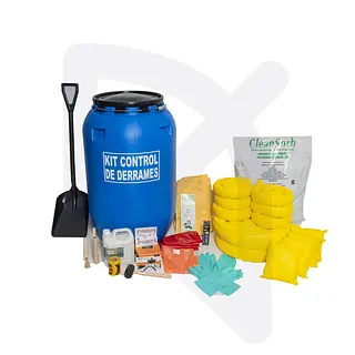 Kit Control De Derrames X 55 Galones Antiderrames Quimicos Hidrocarburos