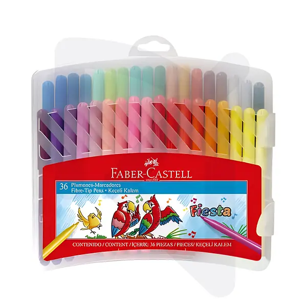 Plumones Faber Castell Fiesta Caja X 36 Und