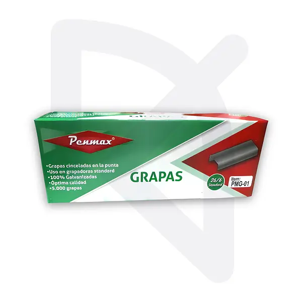 Grapa Cosedora Galvanizada Penmax 26/6 X 5000 Unidades