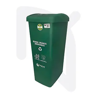 Papelera Vaiven 55 Litros Colplast  Verde