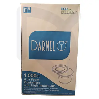 Contenedor Espumado Tapa Plastica Rigida Blanco 6 Oz * 50 Pa