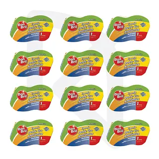 Esponja Doble Uso Sabra Bombril Paquete X 12 Unidades