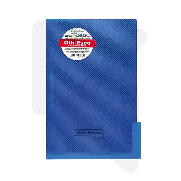 Carpeta Legajadora Offi Esco OE-809 Oficio Azul