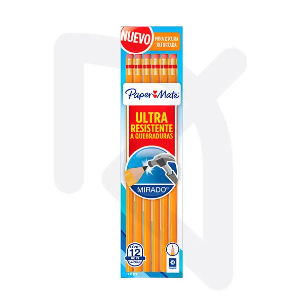 Lapiz Mirado No 2 Negro Caja x 12 Unidades