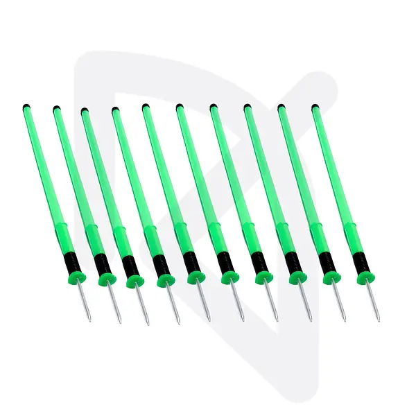 Estaca Punta Metálica Maratón Entrenamiento 170 Cm Largo 25 mm Diámetro X 10 Unidades