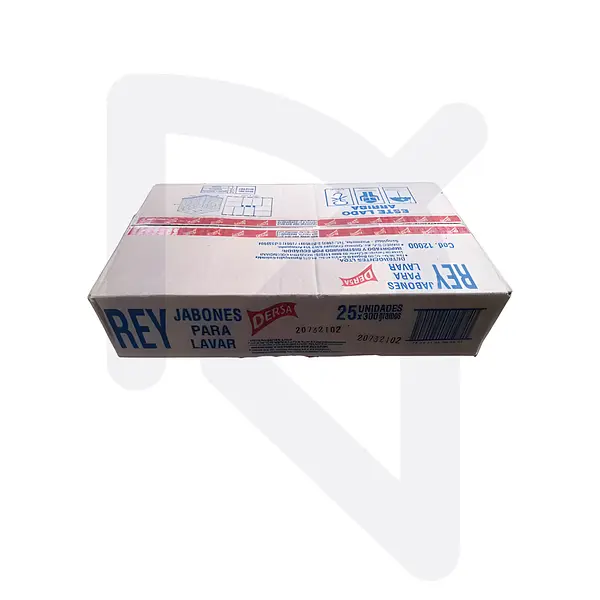 Jabón Rey En Barra Dersa 300gr x 25 Unidades