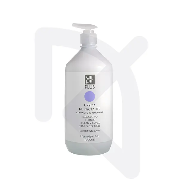 Crema Humectante de Almendras Cuerpo X 1000 Mililitros