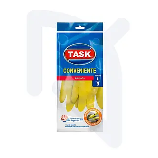 Guantes Conveniente Amarillo Calibre 16 Talla L Task Pro x Par