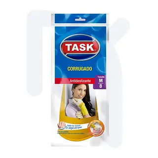 Guante Corrugado Talla M Task Pro x Par